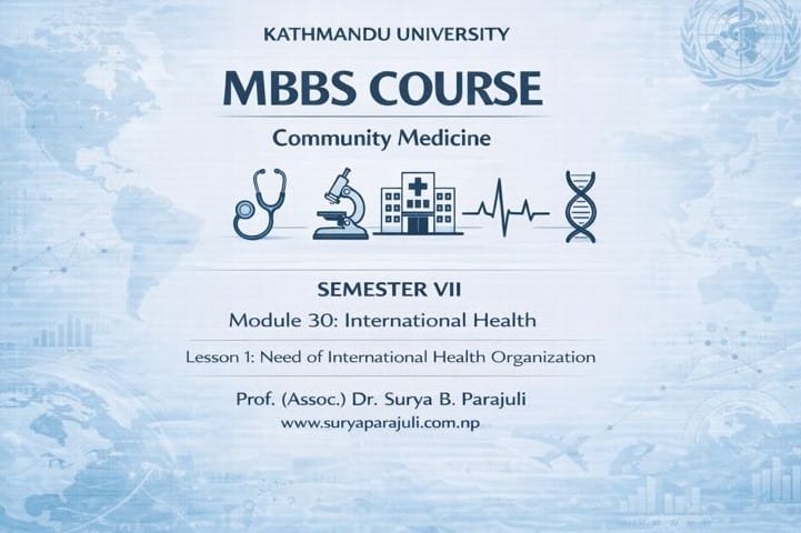  Need of International Health Organization